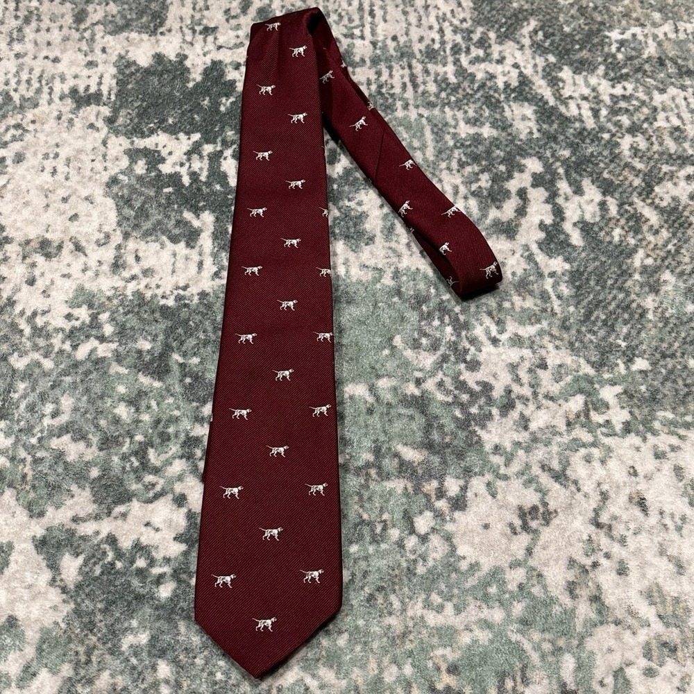 Vintage Resilio Pointer Dog Necktie